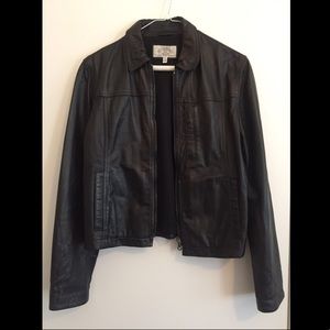 Armani Leather Jacket in Black